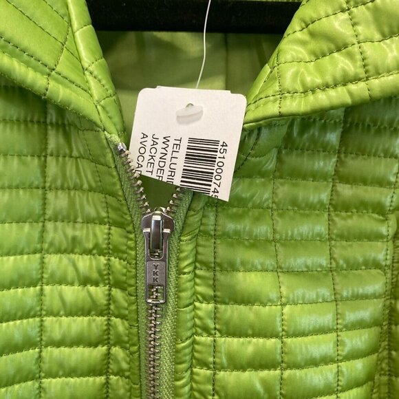 NEW Chicos Additions Green Quilted Zip Up Spring Jacket Size 2 (Large) Telluride - Picture 3 of 15